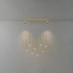 Modern Adjustable LED Black Island Pendant Light for Kitchen