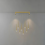 Modern Adjustable LED Black Island Pendant Light for Kitchen