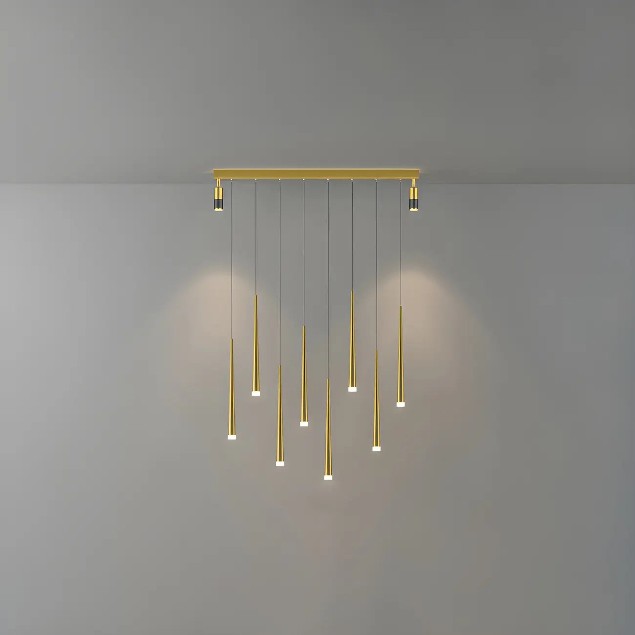 Modern Adjustable LED Black Island Pendant Light for Kitchen