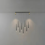 Modern Adjustable LED Black Island Pendant Light for Kitchen