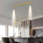 Modern Adjustable LED Black Island Pendant Light for Kitchen