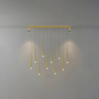 Modern Adjustable LED Black Island Pendant Light for Kitchen