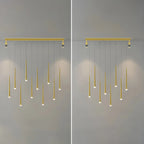 Modern Adjustable LED Black Island Pendant Light for Kitchen