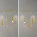 Modern Adjustable LED Black Island Pendant Light for Kitchen