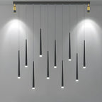 Modern Adjustable LED Black Island Pendant Light for Kitchen