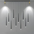 Modern Adjustable LED Black Island Pendant Light for Kitchen