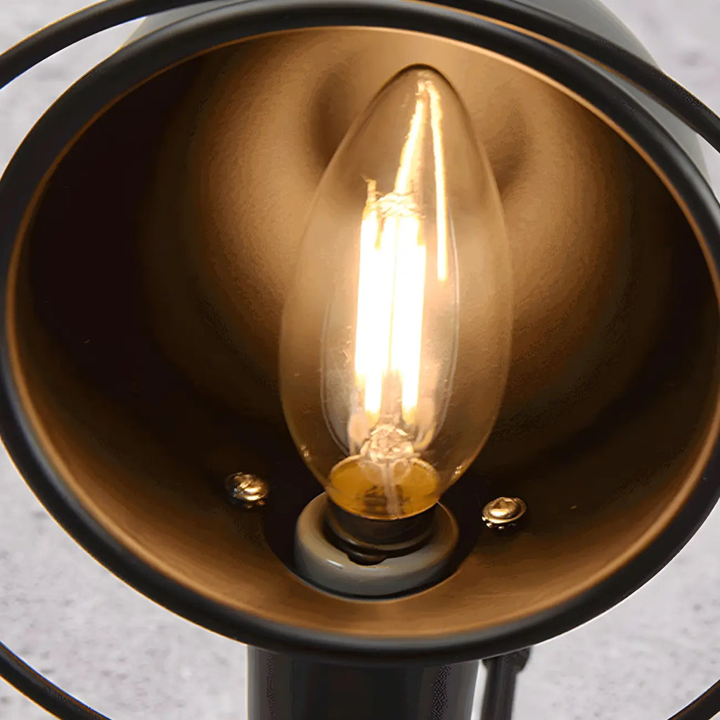Industrial Black Dome 12“ Adjustable Arm Wall Sconce