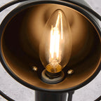 Industrial Black Dome 12“ Adjustable Arm Wall Sconce