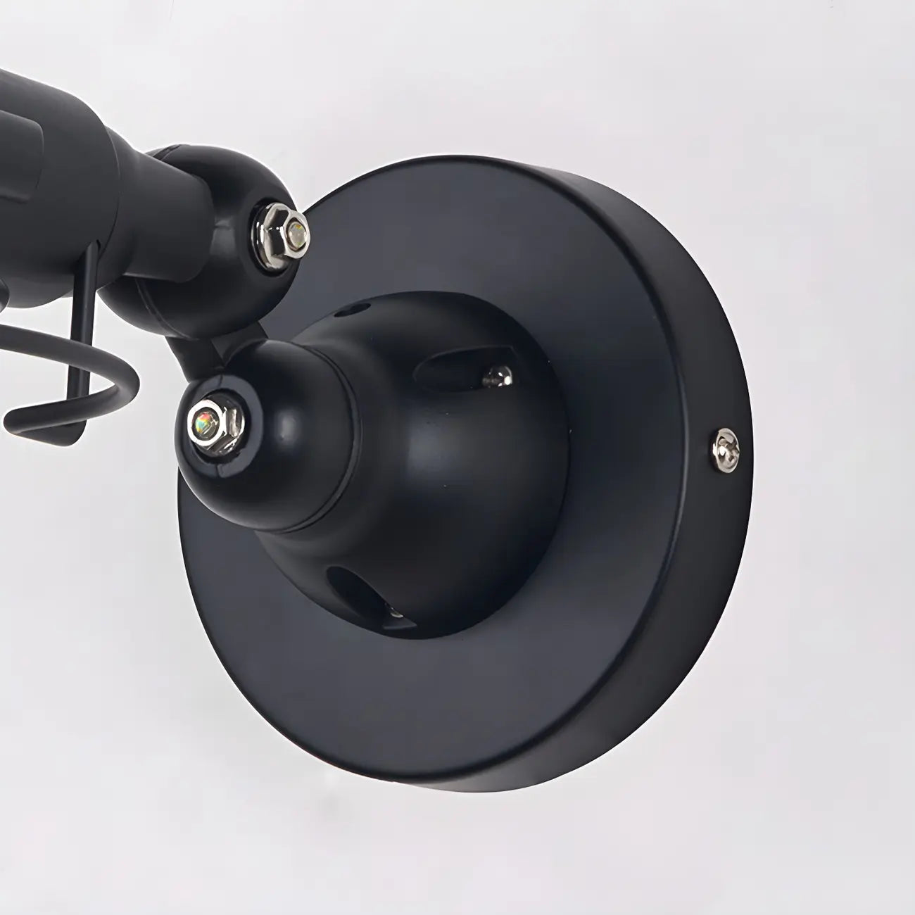 Industrial Black Dome 12“ Adjustable Arm Wall Sconce