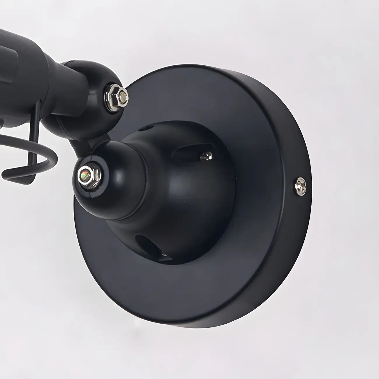 Industrial Black Dome 12“ Adjustable Arm Wall Sconce