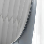 Modern Leather Upholstered Dining Chair with Arms
