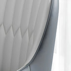 Modern Leather Upholstered Dining Chair with Arms