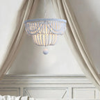 Bohemian Blue 4-Light Adjustable Hanging Chandelier