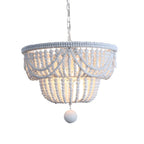 Bohemian Blue 4-Light Adjustable Hanging Chandelier