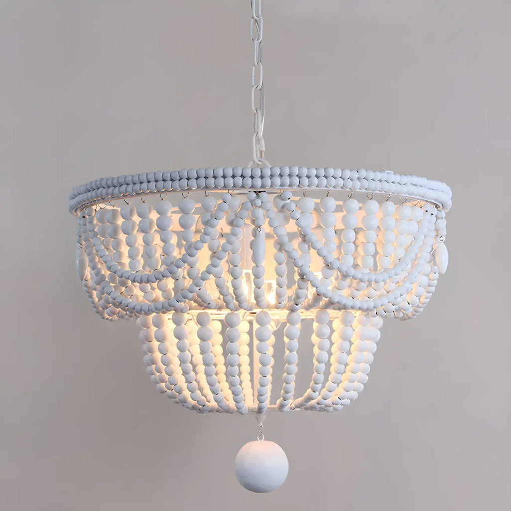Bohemian Blue 4-Light Adjustable Hanging Chandelier