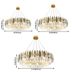 Elegant Modern Oval Clear Crystal Chandelier