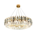 Elegant Modern Oval Clear Crystal Chandelier