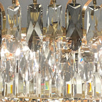 Elegant Modern Oval Clear Crystal Chandelier