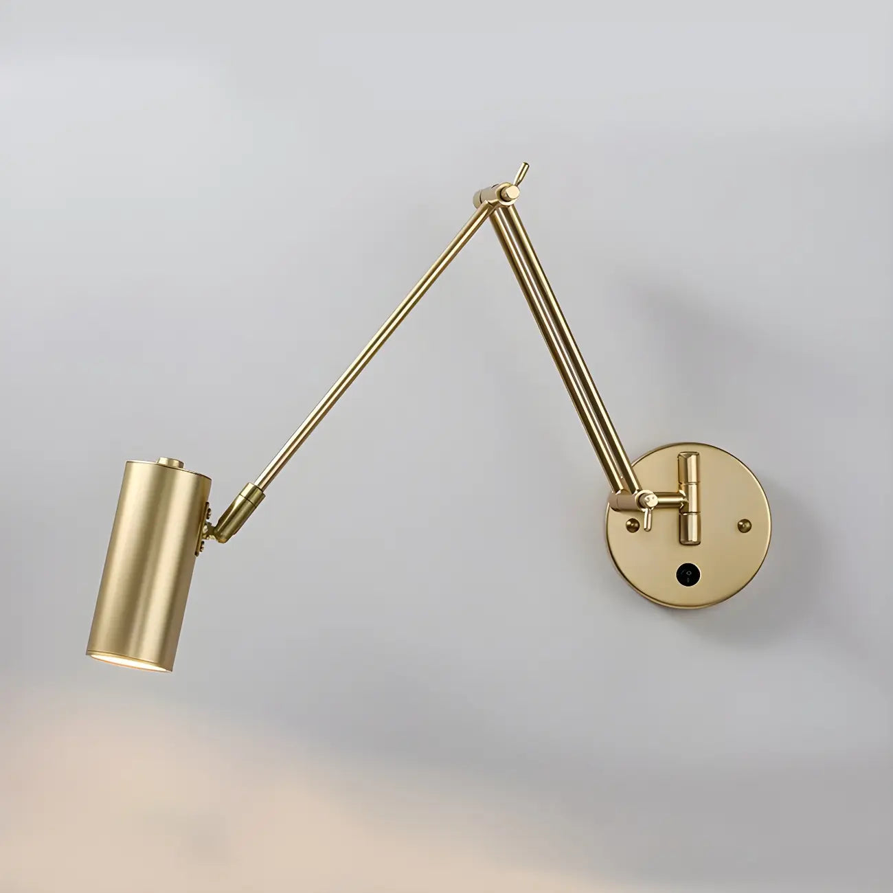 Elegant Streamlined Metal Swing Arm Wall Light