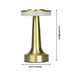 Modern Simple Touching Gold Metal LED Drum Shade Table Lamp