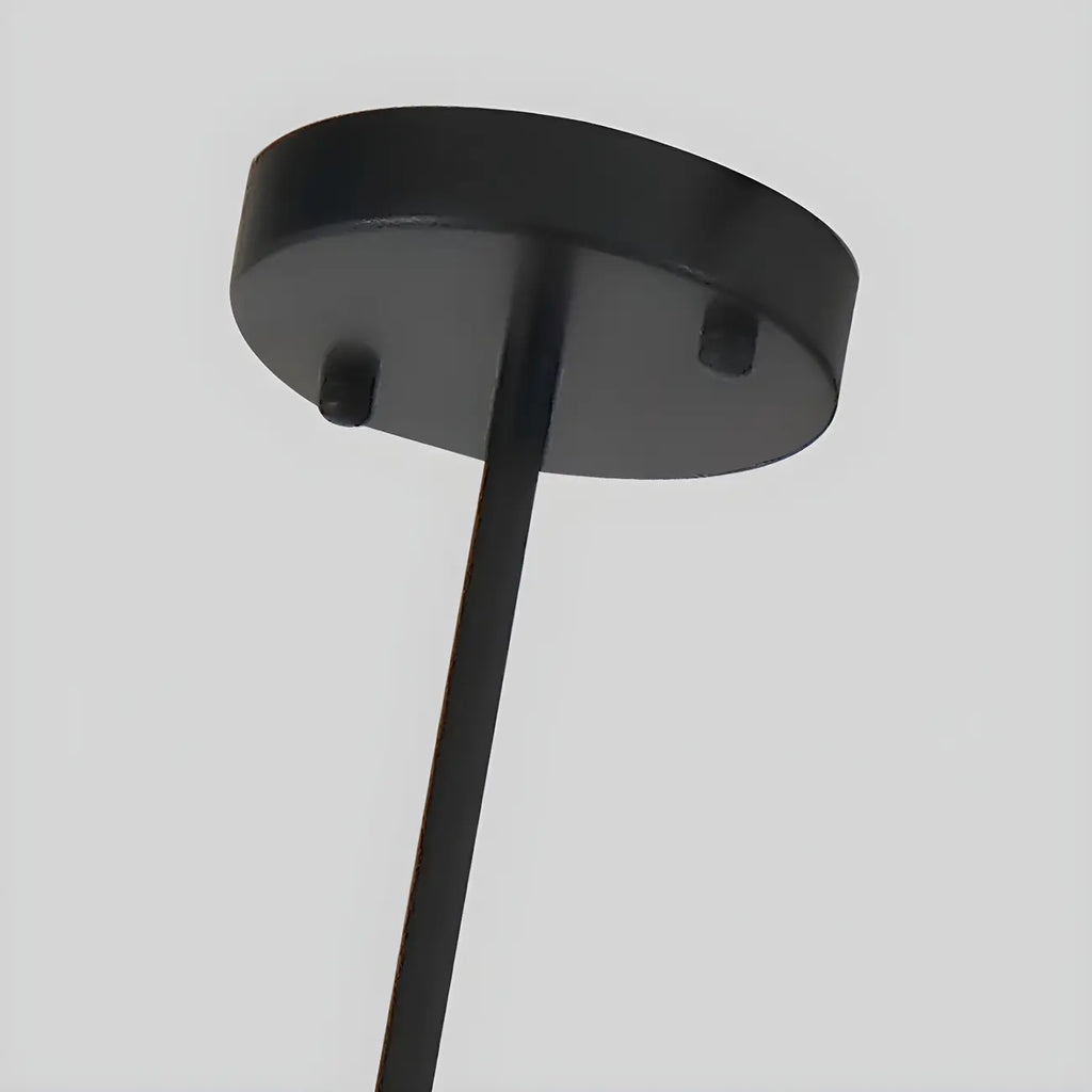 5-Light Modern Black/Gold Metal Cylinder Island Ceiling Light