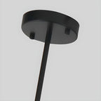 5-Light Modern Black/Gold Metal Cylinder Island Ceiling Light