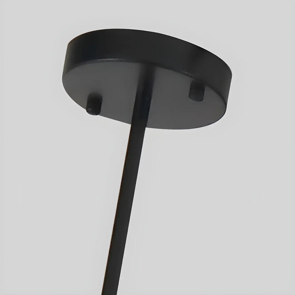 5-Light Modern Black/Gold Metal Cylinder Island Ceiling Light