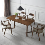 Mid Century Solid Wood Dining Chair Set of 2