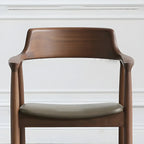 Mid Century Solid Wood Dining Chair Set of 2