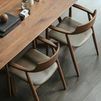 Mid Century Solid Wood Dining Chair Set of 2