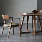 Mid Century Solid Wood Dining Chair Set of 2