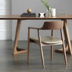 Mid Century Solid Wood Dining Chair Set of 2