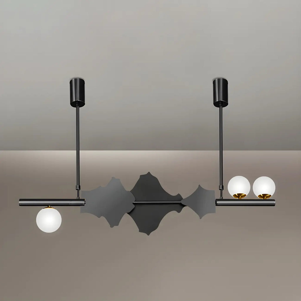 3/4-Light Modern Gold Metal Abstract Island Light