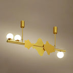 3/4-Light Modern Gold Metal Abstract Island Light
