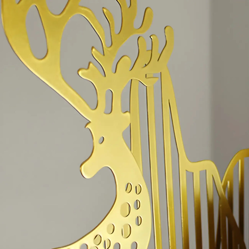 3/4-Light Modern Gold Metal Abstract Island Light