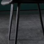 Industrial Modern Dining Chairs Set of 2 with Leather Upholstery