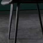 Industrial Modern Dining Chairs Set of 2 with Leather Upholstery