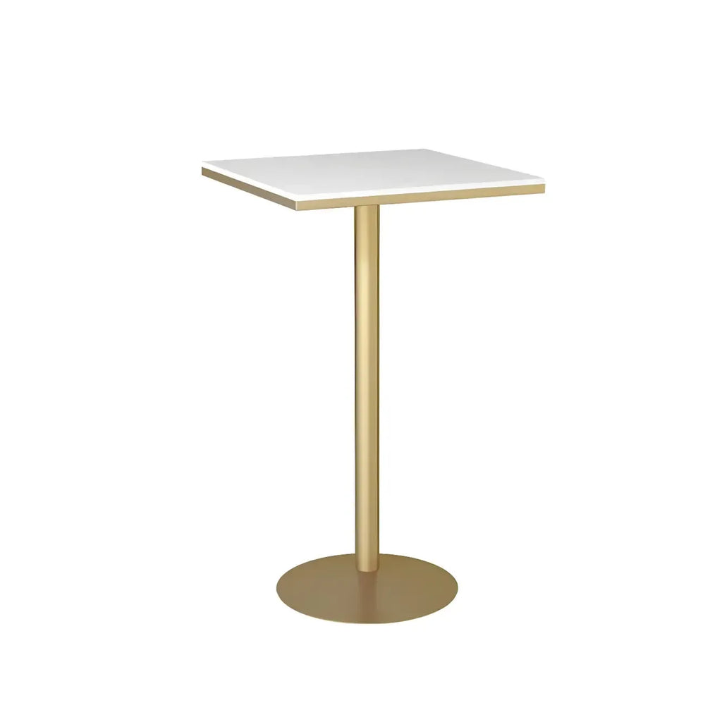 Elegant Nordic Marble Bar Table with Gold Metal Base