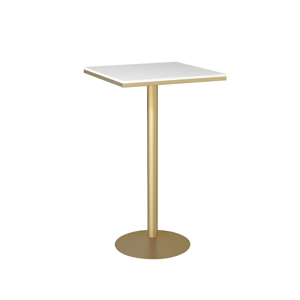Elegant Nordic Marble Bar Table with Gold Metal Base