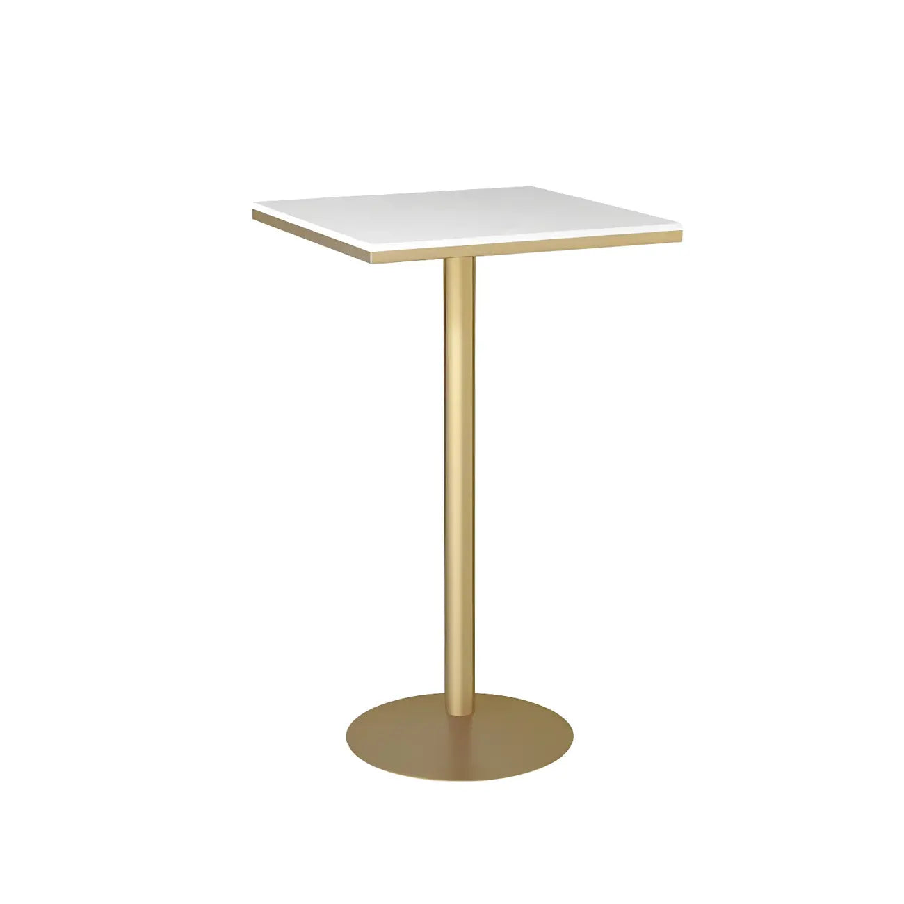Elegant Nordic Marble Bar Table with Gold Metal Base