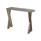 Glam White Stone Gold Iron Free Form Bar Tables for Kitchen