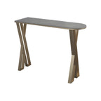 Glam White Stone Gold Iron Free Form Bar Tables for Kitchen