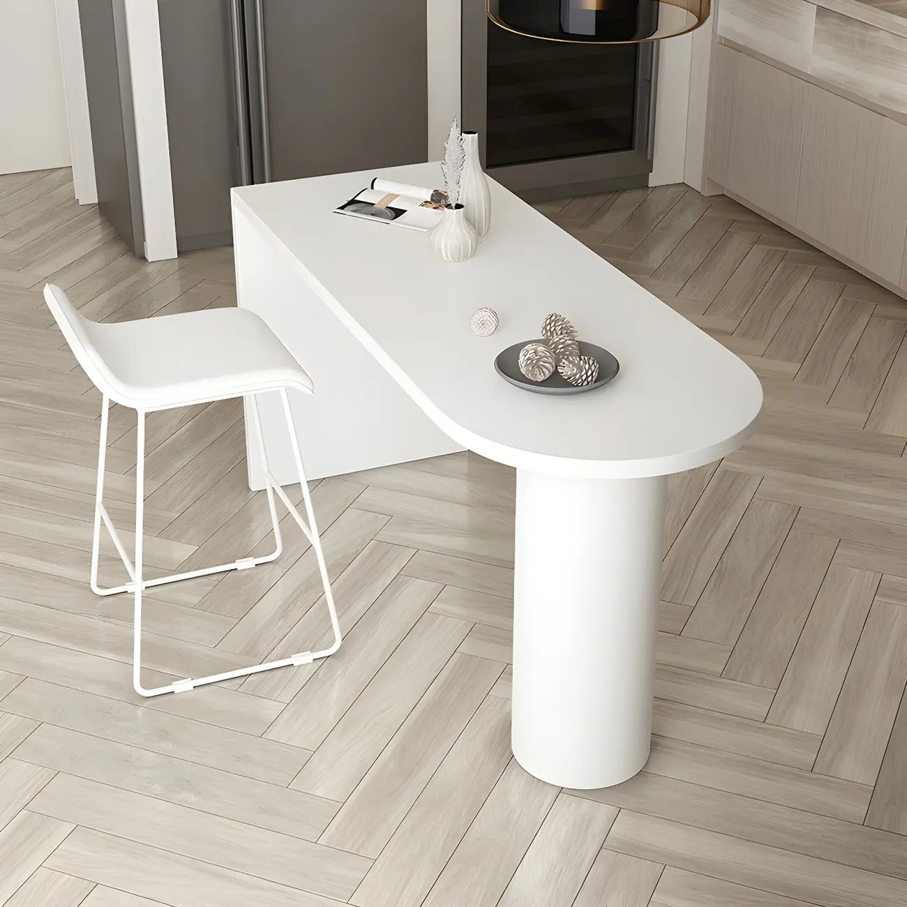 Modern Wooden Bar Table for Kitchen and Dining Room Use