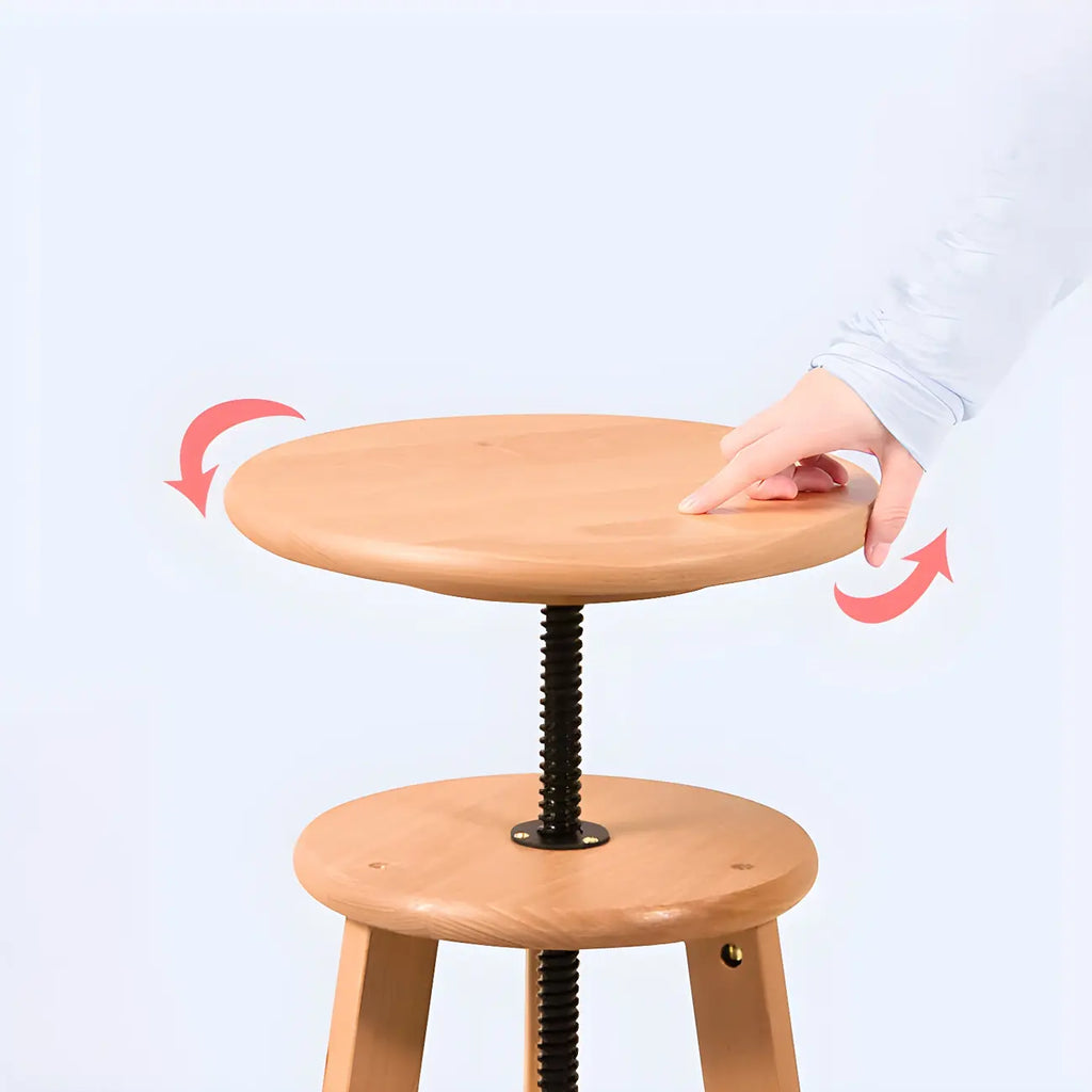 Counter Swivel Wood Modern Bar Stools