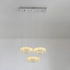Elegant Crystal LED Kitchen Pendant Light with Remote