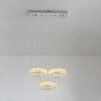 Elegant Crystal LED Kitchen Pendant Light with Remote
