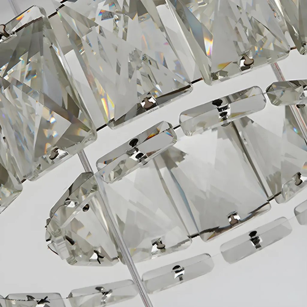Elegant Crystal LED Kitchen Pendant Light with Remote