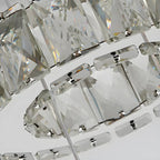 Elegant Crystal LED Kitchen Pendant Light with Remote