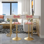 Glam White Free Form Gold Iron Storage Bar Tables