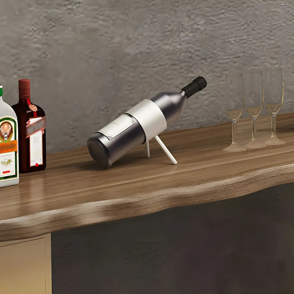 Modern Brown Gold Wooden Iron Storage Bar Tables